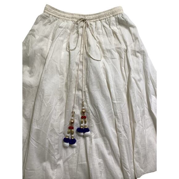 Vintage Peppertree the hip store white maxi skirt size L - Picture 4 of 6